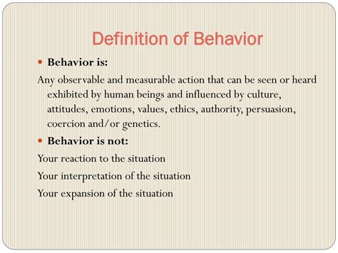 Behavior Definition & Meaning .